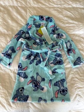 New Girls 6 Disney Lilo & Stitch plush robe